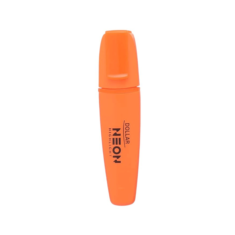 DOLLAR NEON HIGHLIGHTER 1`S ORANGE